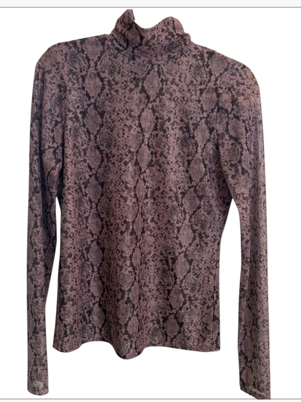 Cinq a Sept Python Turtleneck Size Large